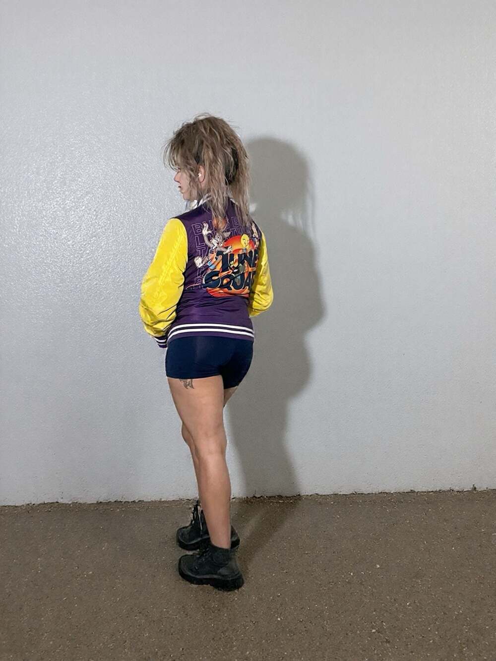 Members Only Space Jam Looney Tunes Tune Squad Varsity Jacket Lola Bunny - Picture 8 of 9